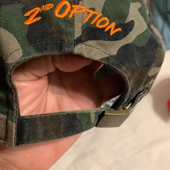 Knethos Vintage Option 2 Adjustable Camo Distressed Cap PreOwned One Size - Picture 8 of 8